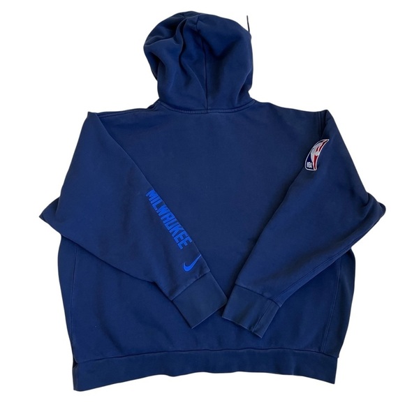 Nike Mens Milwaukee Bucks 2020/21 City Edition Courtside Pullover Hoodie NBA XXL - Picture 7 of 16